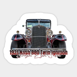 1931 Nash 880 Twin Ignition Straight Eight Sedan Sticker